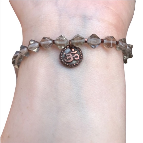 Om beaded stretch Bracelet - Picture 1 of 6